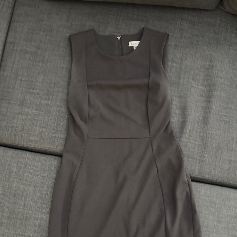 Calvin Klein Women's Dark Gray Mini Dress